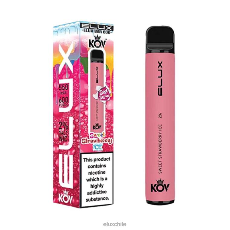 ELUX vape review - Elux Bar vape desechable serie dulce hielo dulce de fresa N84XX110